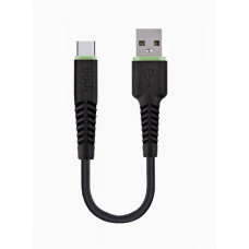 Кабель USB  черный 20 см. Type-C budi M8J150T20-BLK